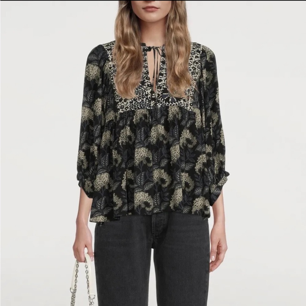 BA&SH Garry Blouse in Floral Print